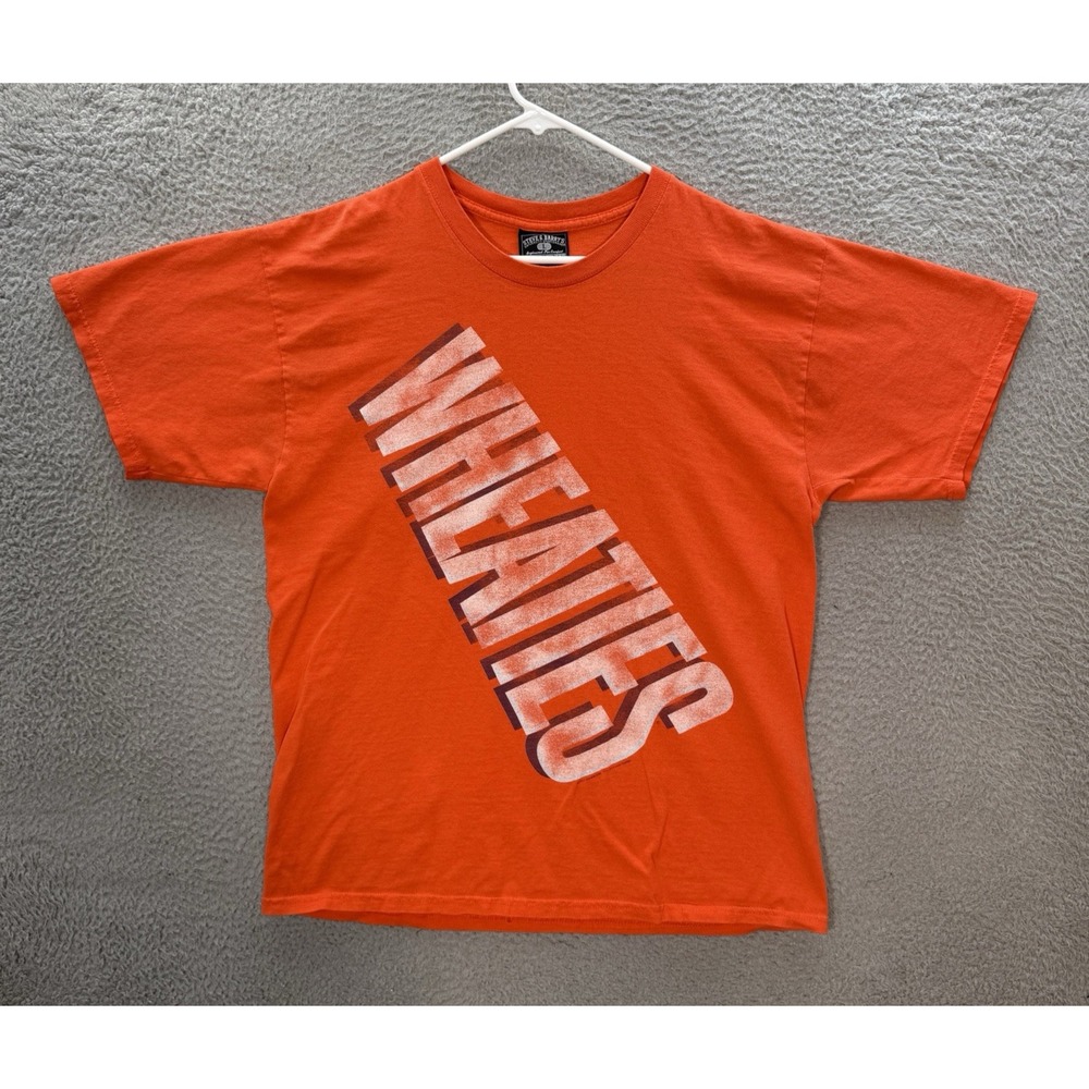 Vintage Steve & Barrys Shirt Adult Large Orange Grunge Skater Faded Y2K Mens‎